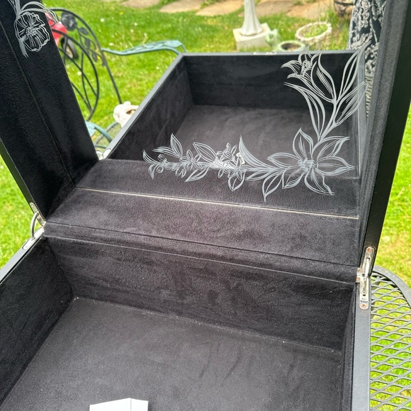 Huge Jo Malone Empty Vanity Jewelry Box with Mirror and Lock Rare! - Picture 4 of 11